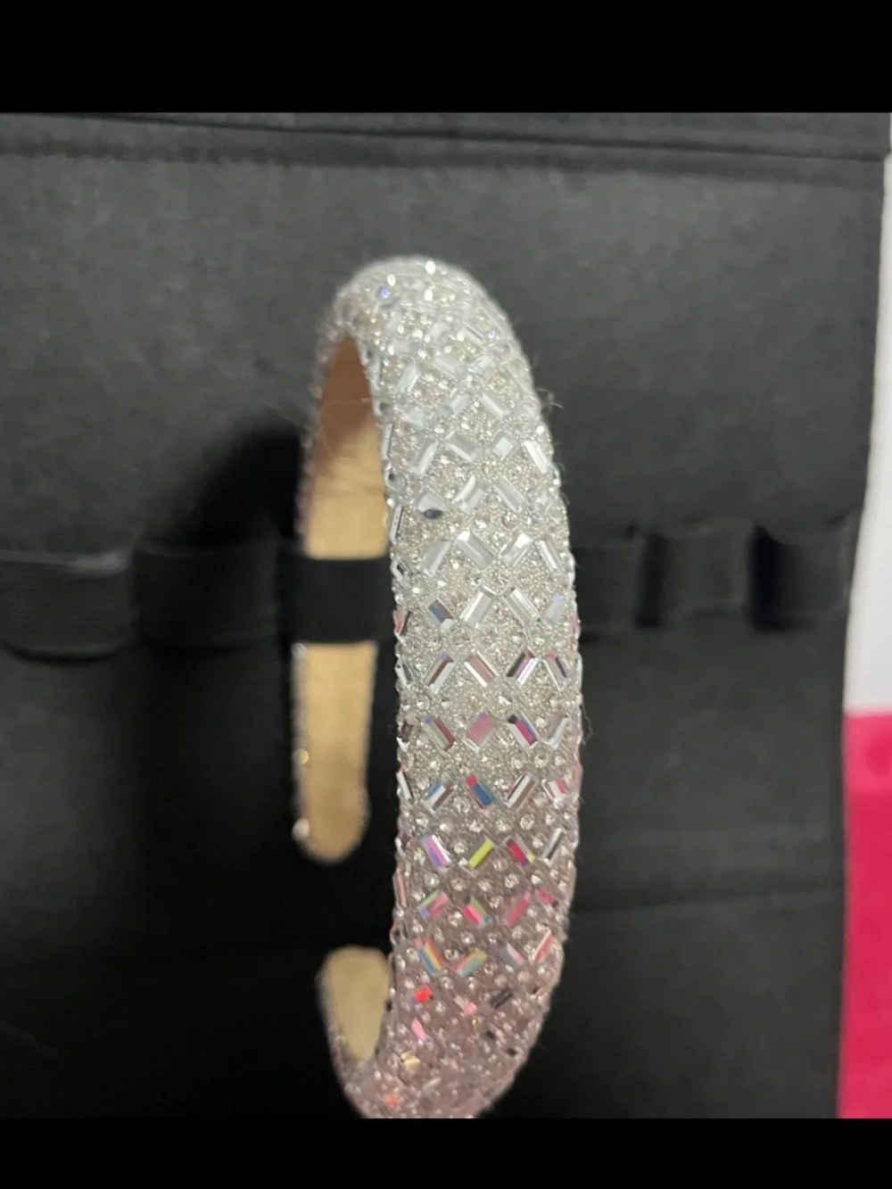 Sparkling Silver Crystal Headband - Elegant Womens Accessory